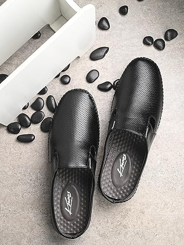 Image of KNOOS Men's Half Back Open Mules Backless Sandals