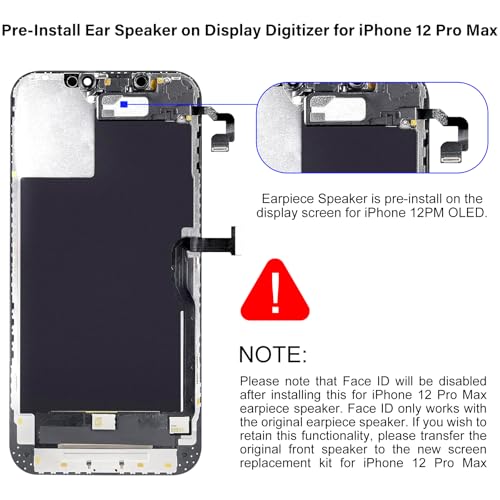Écran tactile OLED iPhone 12 Pro Max bloc complet A2411 kit - 4