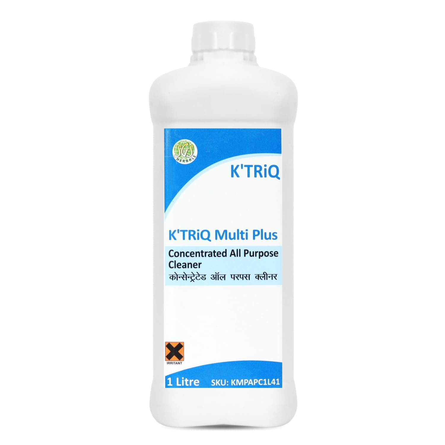 K'TRiQ Multi Plus Multipurpose Cleaner | Non-Alcoholic | Non-Corrosive | Eco-Friendly | Ideal for Cleaning all Surfaces & Glass | Bathroom & Kitchen Cleaner | Household Cleaner | (1 Litre Pack of 1)