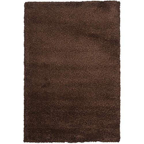 Image of Shaggy Super Soft Carpet for Home & Living Room Size - 7 X 10 Ft (Brown)