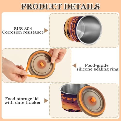 Envase hermético de acero inoxidable para café 17oz miniatura 4