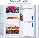 3.5 Cu.Ft Commercial Refrigerator, Countertop Display Refrigerator with Double-Layered Glass Door, LED Interior Lighting, Interior LED Lighting, Merchandiser Cooler for Cake, Pastry, Bakery