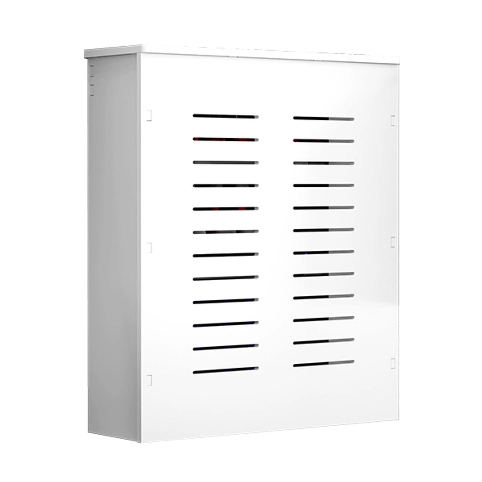 Cubre radiador decorativo de 15cm de fondo para pasillos estrechos que necesitan repisa