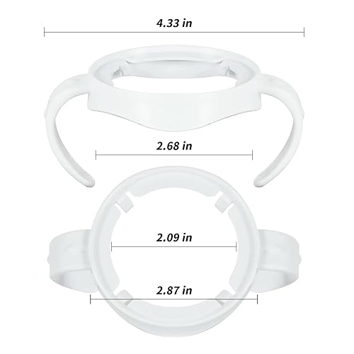 Miniatura 5 de Paquete de 2 asas compatibles para biberones de bebé Philips Avent Natural soporte para biberones blanco 2 pack white, 4 pack white