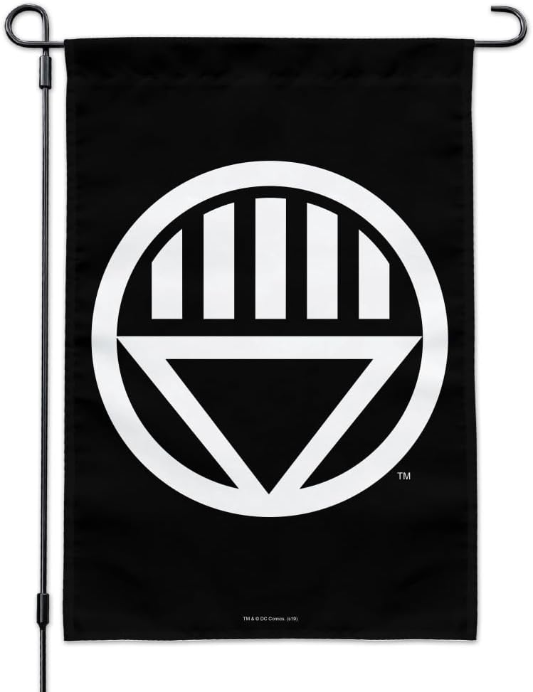 Green Lantern Blackest Night Black Lantern Logo Garden Yard Flag