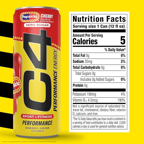 Image of C4 Performance Energy Carbonated 12oz 4pk Cherry Popsicle