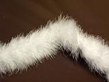  Trimits Haute Qualité Décorative Boa Marabou Bordure Plume - BLANC - 10Mtrs