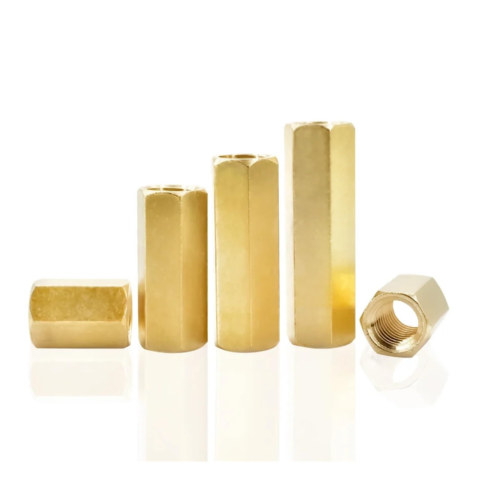 Separadores De Placa Base Latón M8, 5/10/20 Unidades, Hexagonales, Cobre, For Soporte PCB, Tornillos Espaciadores, Rosca Métrica, Macho Y Hembra(Female,15mm,M8 (20Pcs))