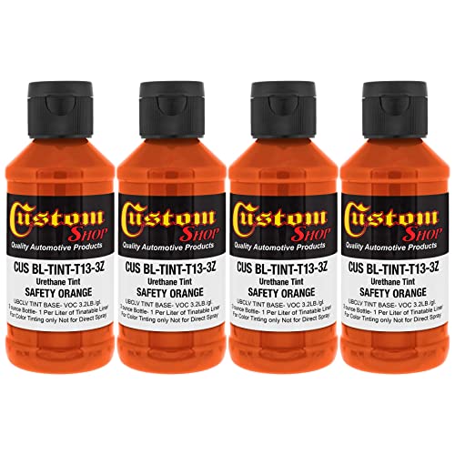 Image of Custom Coat 3 Ounce, Safety Orange, Bed Liner Tint Concentrate, 4 Pack
