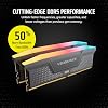 Memoria Corsair Vengeance RGB RS DDR5 32GB (2 x 16GB) hasta 5600MHz para PC gaming, compatible con AMD EXPO e Intel XMP 3.0, CL40, gris, CMG32GX5M2B5600Z40 6