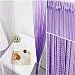 UNIAI Cortina De Puerta con Borla Llana De Cristal 100x200cm Cadena De...
