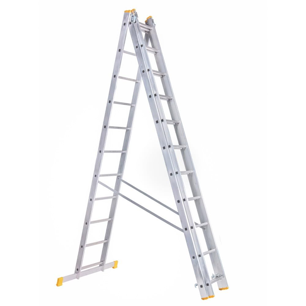 ATRA Escalera Transformable de Aluminio 3 Planos 11 peldaños