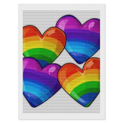 Peinture diamant 5D arc-en-ciel pour évacuer le stress des adultes