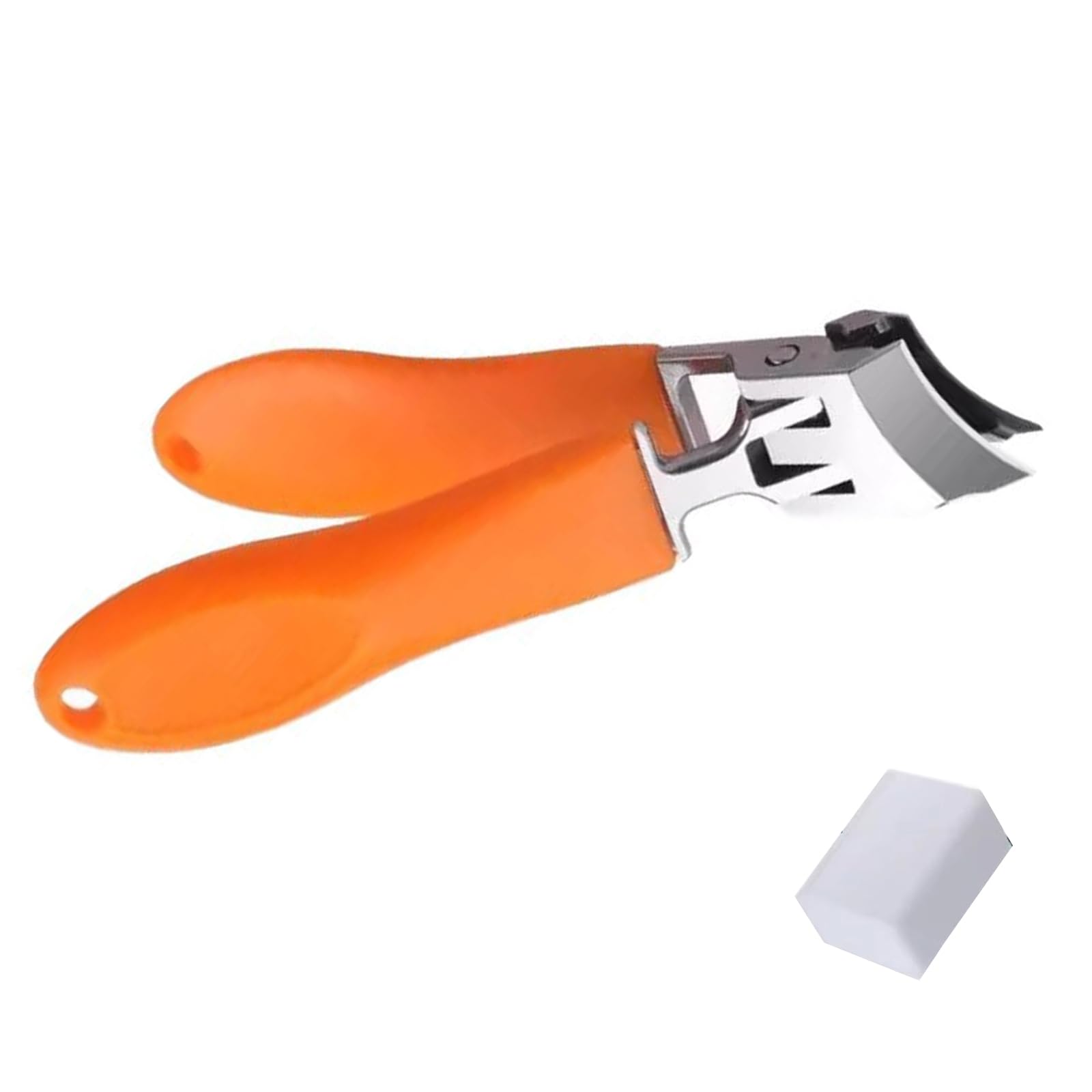Slanted Nails Clippers Wide Jaw Opening Anti-Splash Nails Clippers Stainless Steel Nails Cutter for Fingernail Toenail