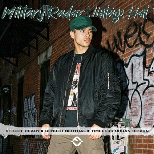 Image of Funky Junque Newsboy Hat for Women - Distressed Cadet Cap, Army Military Style Vintage Baseball Hat