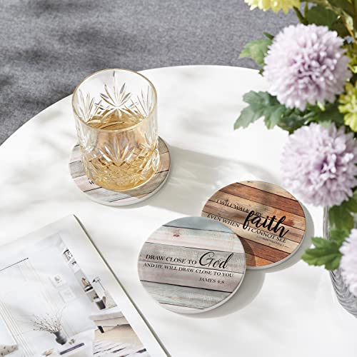 Coasters-for-Drinks-with-Bible-Verses-Set-of-6-Absorbent-Drinks-Coasters-with-Holder-Ceramic-Drink-Coaster-with-Cork-Backing-for-Table-Protection-Christian-Coasters-Christian-Gifts Coasters for Drinks with Bible Verses Set of 6 Absorbent Drinks Coasters with Holder Ceramic Drink Coaster with Cork Backing for Table Protection Christian Coasters Christian Gifts