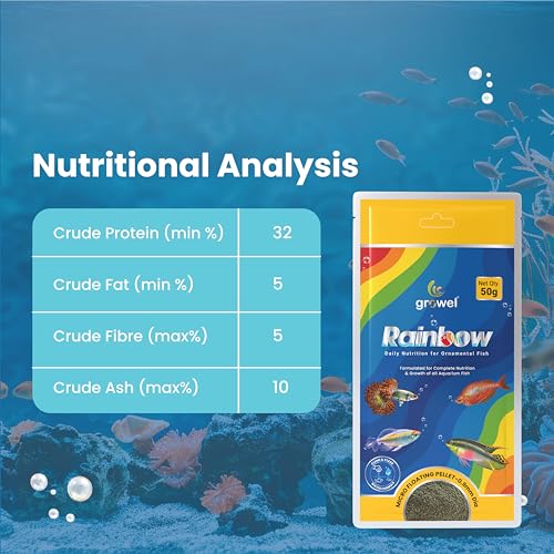 Image of Micro Floating Fish Food Pellets 50g | 0.9mm Pellet Size | Highly Digestible & Nutritious Fish Feed for All Aquarium Fish