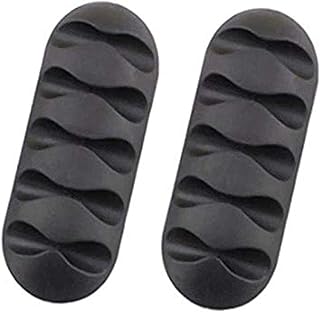 Fixing Clips Protector Clip Earphone cable Winder Organizer Charger cable Holder Fixing Clips (black colour)