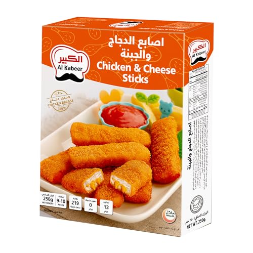Al Kabeer Chicken & Cheese Sticks, 250 g