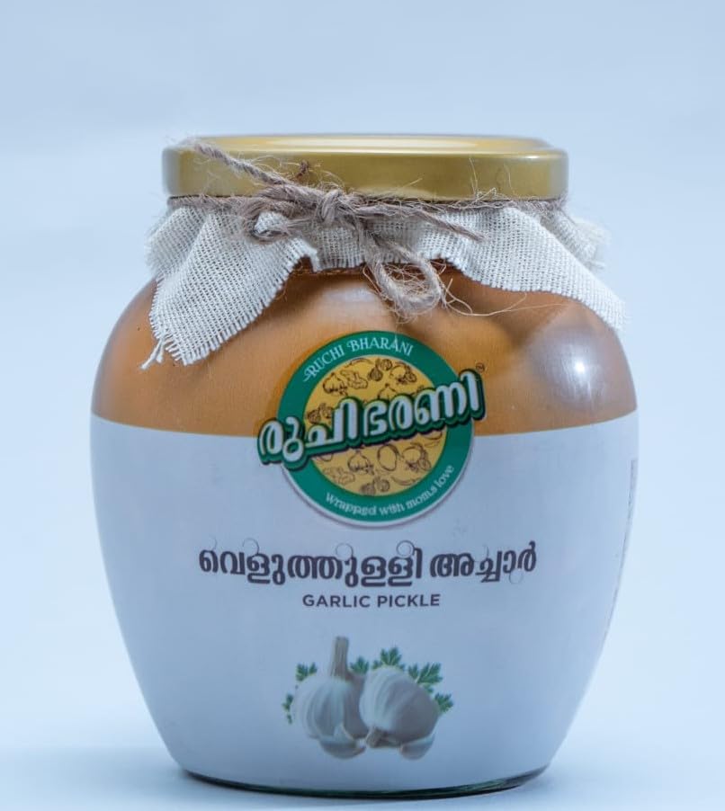 Ruchi Bharani Authentic Kerala Garlic Pickle "Veluthulli Achar" 300gm | Traditional recipe with lesser salt content than other conventional pickles | Prepared in pure coconut oil | 100% Natural | (B0CWY2WMX4) Amazon Price History, Amazon Price Tracker