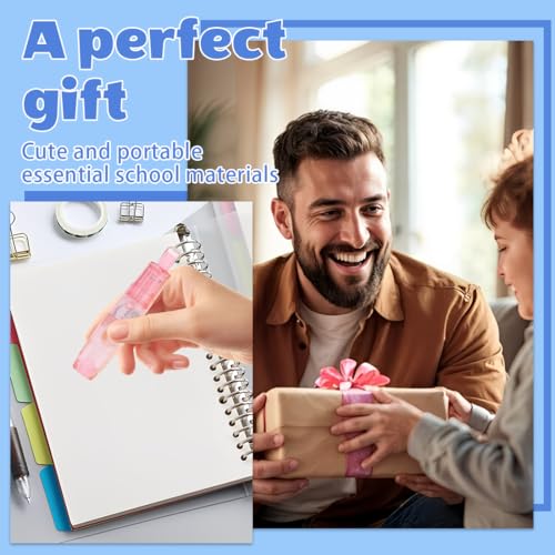 Quesuc 2 Stück Korrekturroller Tippex Roller Drehbar Großes Korrekturband Verblassend Druckknopf Für Schüler Büro Schule Zuhause Blau Verblassend Rosa Verblassen