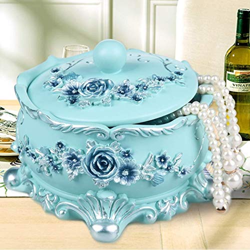 Preisvergleich Produktbild CXJFF einfache Europäische schmuckschatulle kreative schmuckschatulle runde niedliche kosmetische aufbewahrungsbox einfache mode harz aufbewahrungsbox ohrringe halskette aufbewahrungsbox weibliches ki