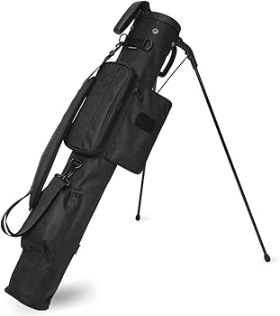 黒いナイロンゴルフバッグ・スタンド付き Amazon | ROBUSTIN ゴルフ スタンドバッグ セルフスタンド クラブ