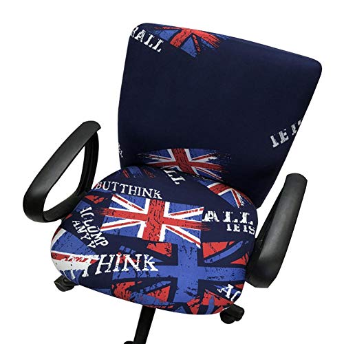 Myonly Funda elástica para silla de oficina separada giratoria para silla de ordenador, funda giratoria para escritorio, creativa, extraíble extensible (sin silla)