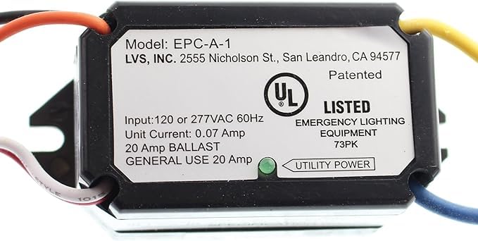 LVs Controls EPC-A-1 Emergency Lighting Power Transfer Control Unit, 120/277V