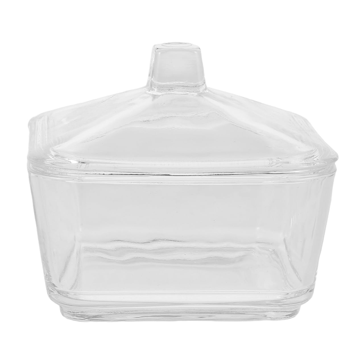 LOORGVEL Decorative Glass Sugar Bowl with Lid, Coffee Sugar Container, Airtight Candy Dish for Office, Kitchen, and Coffee Corners, 1pcs Set