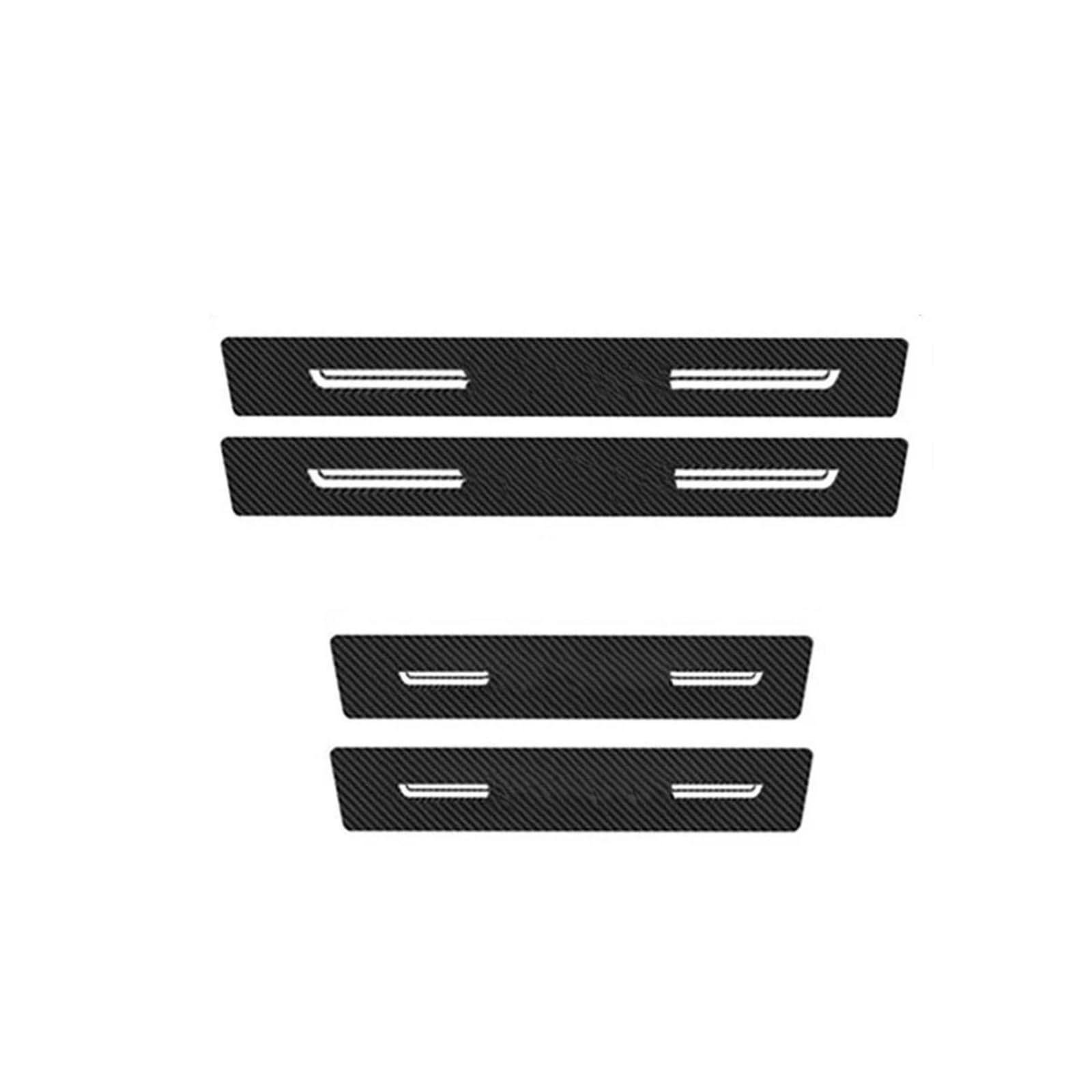 Car Door Threshold Sill Scuff Plate Leather Rear Trunk Bumper Guard Decals for Mazda CX30 CX-30 CX4 for Demio for AXELA for Biante BT50(4pcs Door sill)