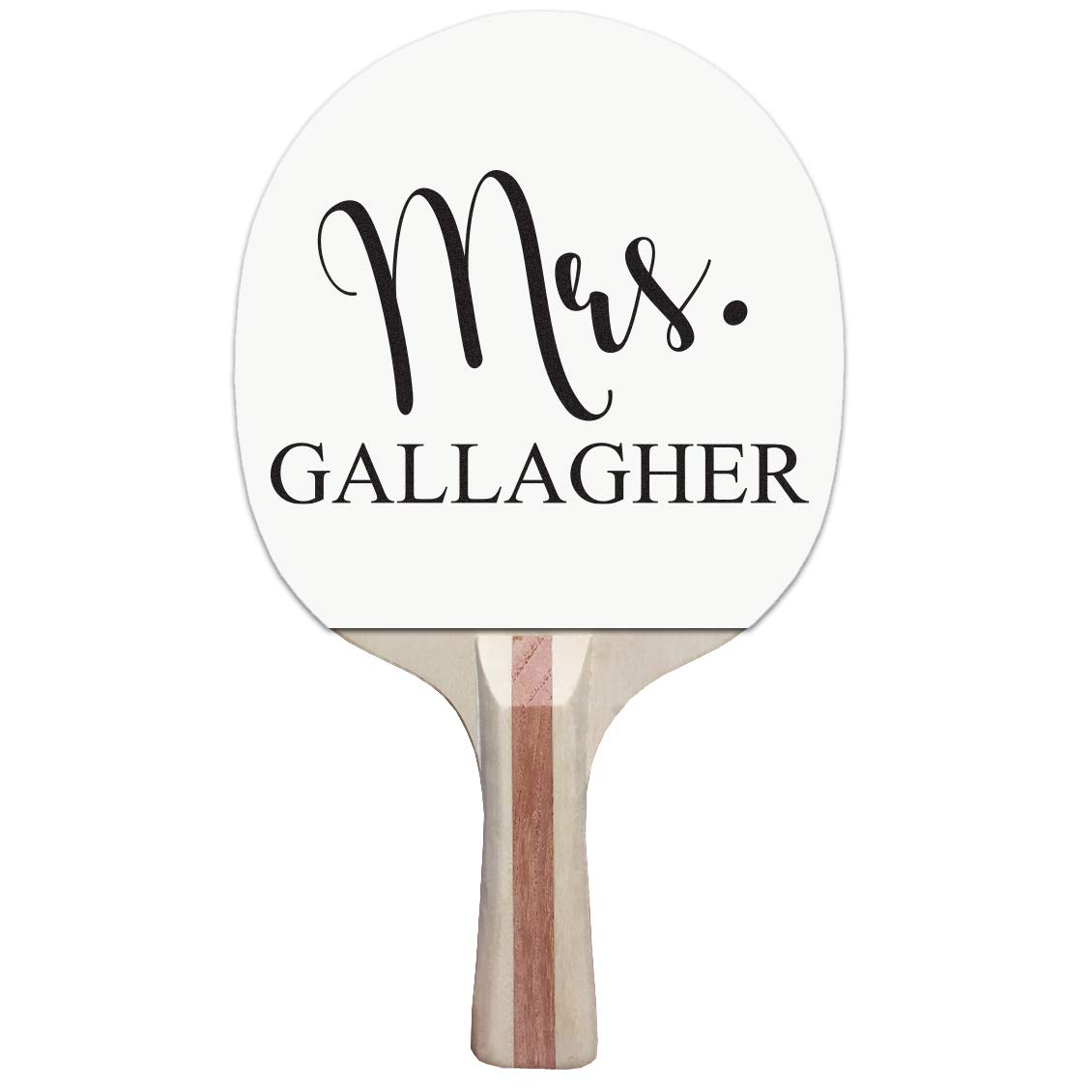 Infusion Custom Black, White and Color Design Ping Pong Paddle, Premium 5 Ply Direct Imprint Personalization on Table Tennis Racket