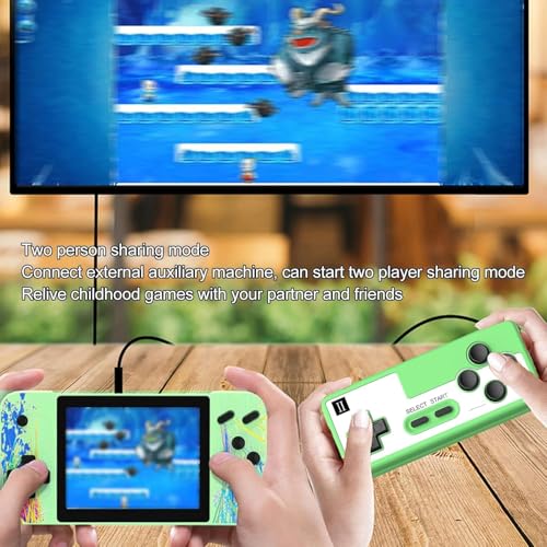 Deluisho Mini Console de Jeu Gameboy, Supporte 2 Joueurs et se Connecte à la TV, Préchargée avec 800 Jeux Classiques, écran LCD 3,5 Pouces, Mini Arcade, Cadeau pour Garçons et Filles – Image 3