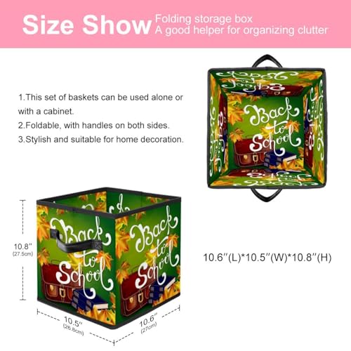 Boîte de rangement pliable en tissu cube pour placard encombré de vêtements