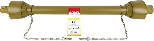 SCITOO Yellow Rear Agricultural Machinery Drive Shaft Propeller Shaft Compatible for Universal Replacement Product Size 1100mm