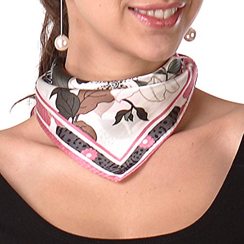 Luxury Lane Silk Scarf for Women 21"x21"3