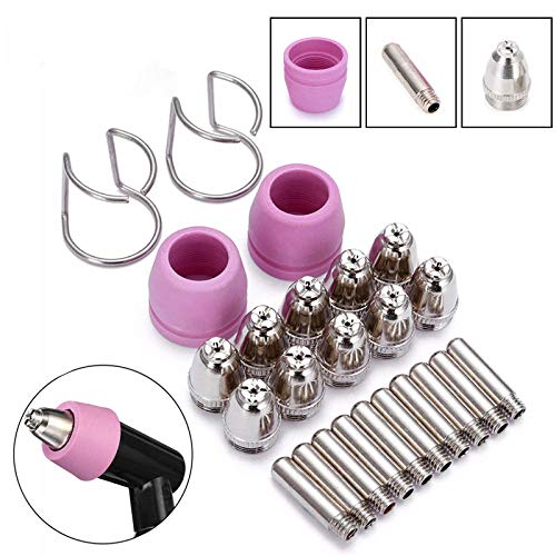 SG-55 AG-60 WSD-60 Plasma Cutter Torch Consumables Kit Tips 40/50 / 60 Amp (80 pcs) - Thumbnail 2