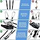 4 Stück Seilratsche mit Haken und 4 Stück Seilspanner, 1/8 Zoll Seilzug, Abspannseile mit Seilspanner Für Grow Light Armaturen Pflanzenlampe Gartenarbeit, Camping Seil