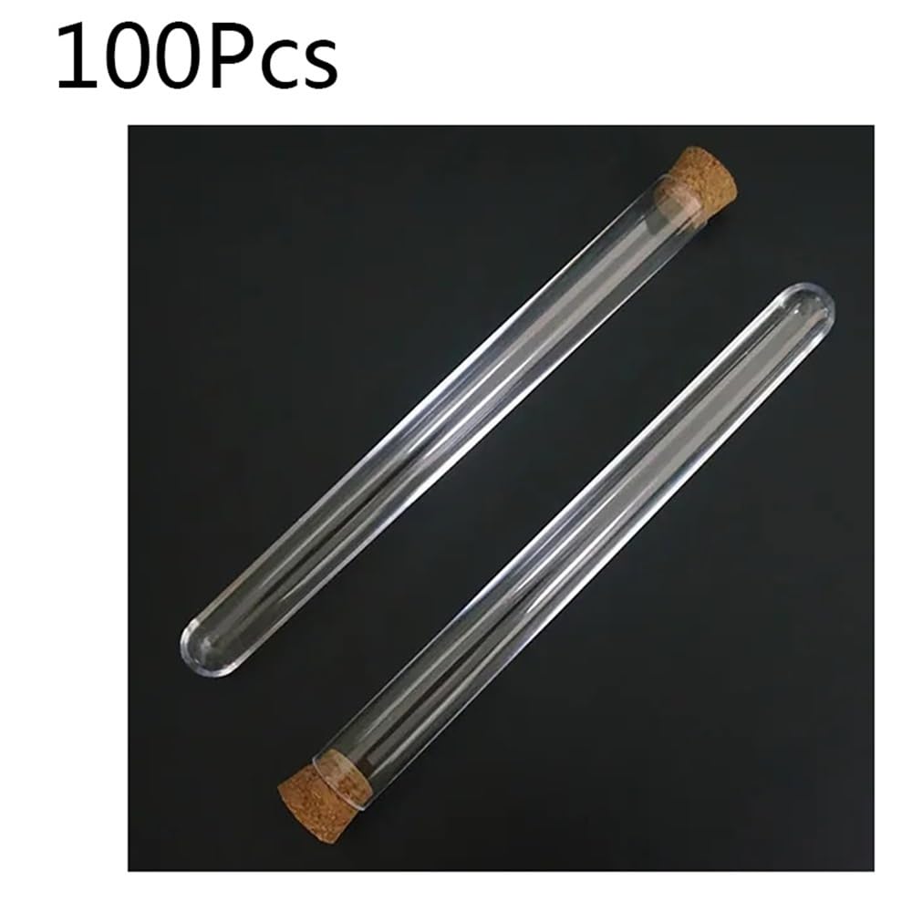 100 szt./opakowanie 18 x 180 mm 30 ml okrągła dolna plastikowa tuba z twardą przezroczystą fiolką do pakowania laboratorium