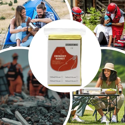 Couverture De Survie,Protection Thermique Anti-Vent - Couverture Réflective Portable pour Situations d'urgence, Randonnée, Camping et Survie – Image 5