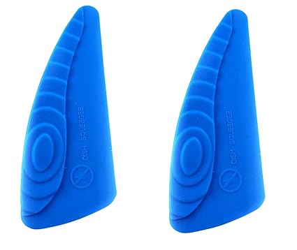 Plate Scourer Squeegee Dish Cleaner Scraping Tool Set of 2