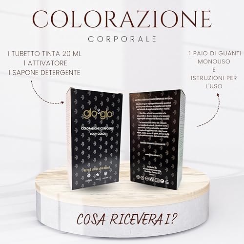 Tinte castaño oscuro Glo Glo para cejas y vello corporal sin amoníaco 3