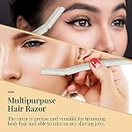 ennva Dermaplane Razor for Women | Face Razor & Eyebrow Trimmer | Multipurpose Facial Hair Removal Tool with Disposable Blades, 6Pcs​ - Image 5