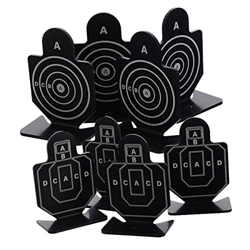 Milisten 2 Boxes Aluminum Alloy Shooting Game Targets Indoor and Outdoor Training Stand Range Practice Portable Targets for Skill Improvement and Precision Shooting