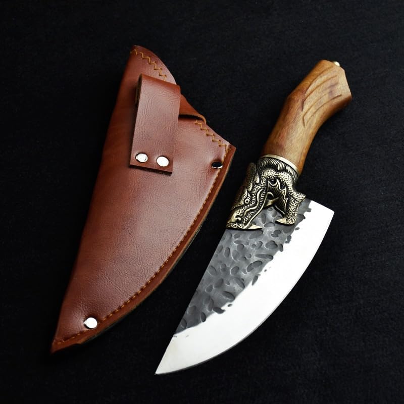 DAXXIN Meat Cleaver,Cleaver Knife, Household small cleavers, kitchen knives, hand-forged cleavers, Longquan sharp household kitchen knives choppers 7Cr17MOV(B)