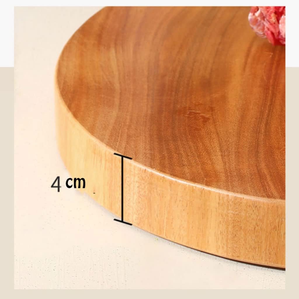 Kitchen Round Cutting Board Professional Double-Sided Cutting Board with Handle for Cutting Meat, Vegetables (33Cm)