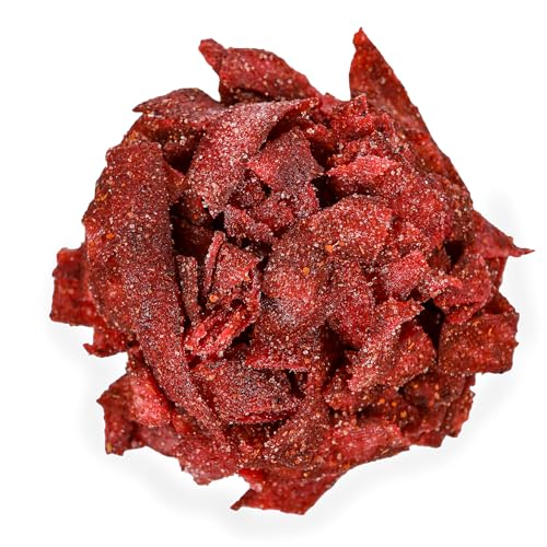 Chili Sour, Spicy Sweet and Sour Gummy Belts 1 pound, Resealable Bags, (Strawberry)
