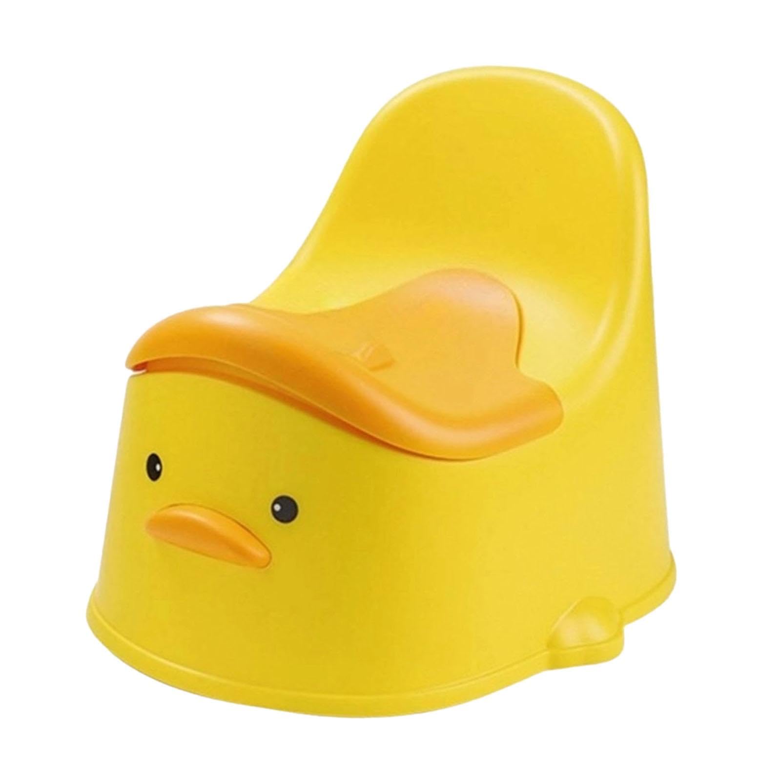 Oshhni Orinal de entrenamiento para el baño, orinal para niños, asiento antideslizante para inodoro infantil, orinal para bebés de interior y exterior, amarillo