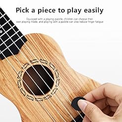 #Q8D244 Guitare ukulélé pour enfants débutants 38,1 cm avec 4 cordes, mini guitare pour améliorer les compétences des… - Les Beatles, Paul McCartney, John Lennon, RIngo Starr, George Harrison #Q8D244 Guitare ukulélé pour enfants débutants 38,1 cm avec 4 cordes, mini guitare pour améliorer les compétences des… – Image 6