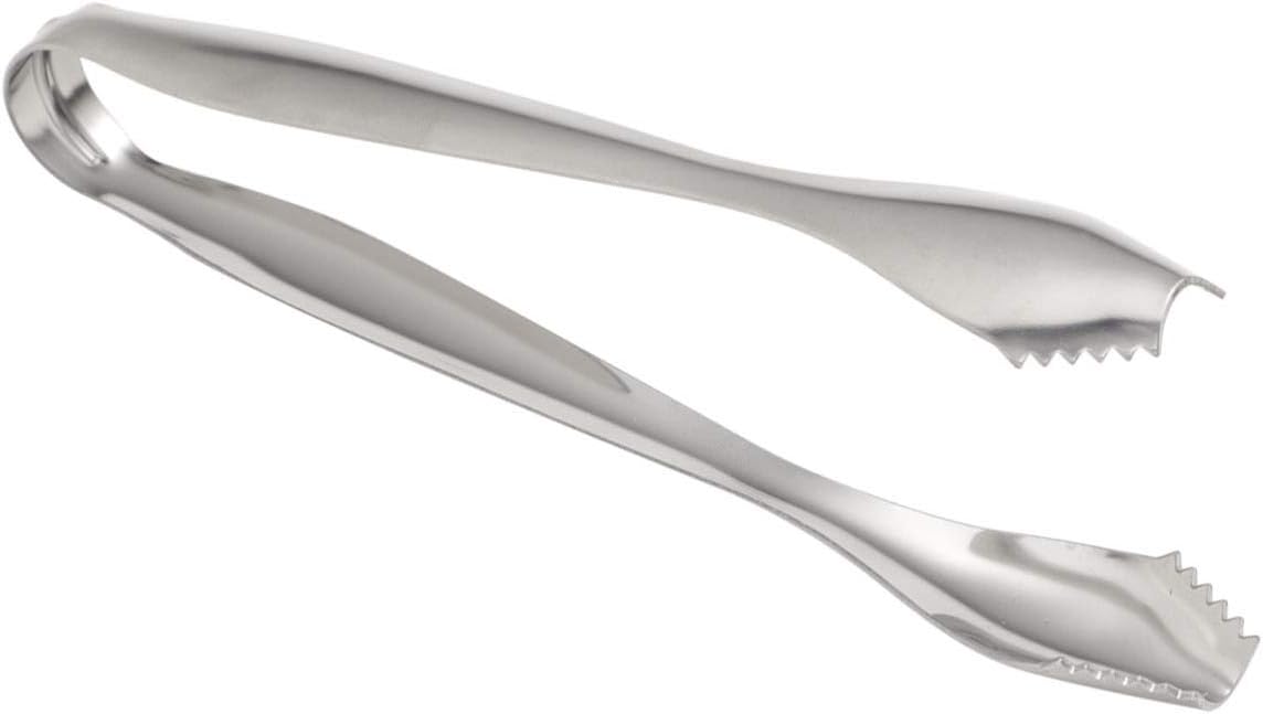 UPKOCH 6pcs Ice Cube Clip Tongs Silver Stainless Steel Sugar Tongs Serving Utensils for Tea Party Candy Bar